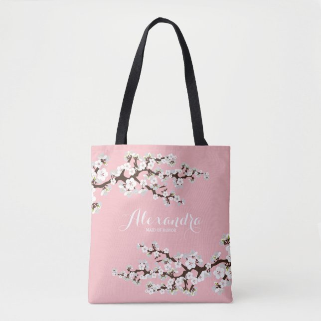 Tote Bag Fleurs de cerisier Sakura Wedding Party Fourre-tou (Devant)