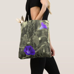 Tote Bag Fleurs de gloire du matin Couleur partielle