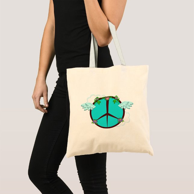 Tote Bag Fleurs de la Paix (Créateur téléchargé)