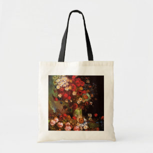 Tote Bag Fleurs de la vie morte dans un vase par Vincent va