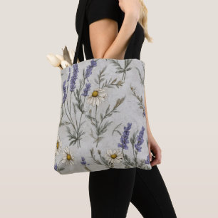 Tote Bag Fleurs de Lavande Douces
