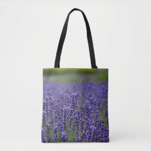 Tote Bag Fleurs de lavande violette