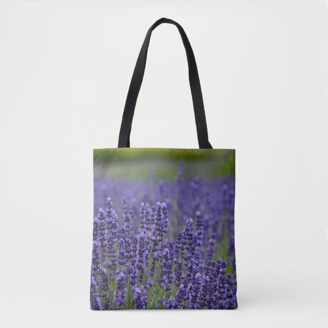 Tote Bag Fleurs de lavande violette (Devant)