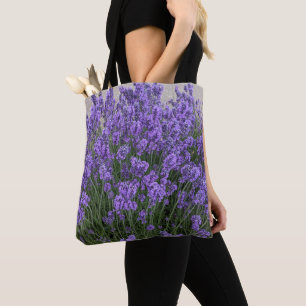 Tote Bag Fleurs de Lavande Violette Floral