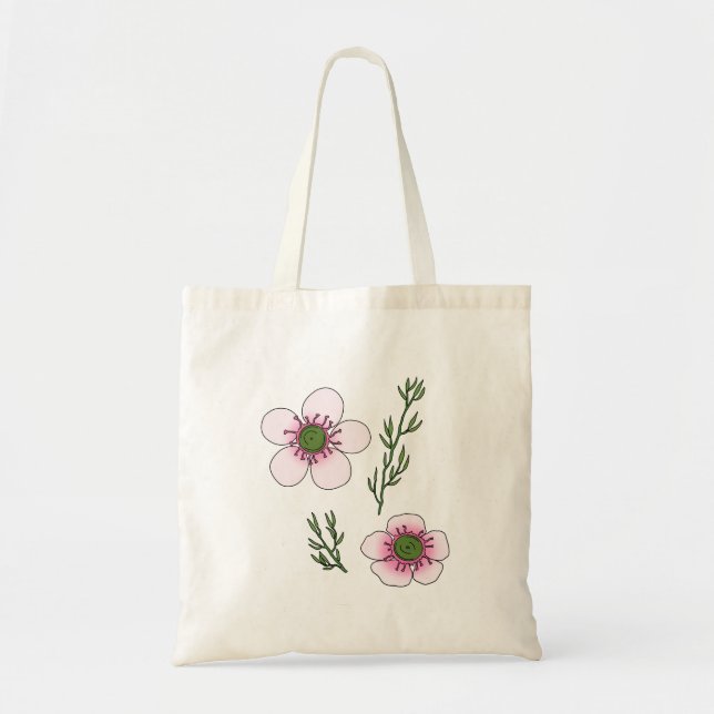 Tote Bag Fleurs de Manuka (Devant)