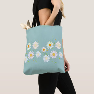 Tote Bag Fleurs de marguerite Motif Floral Fille pâte arc-e