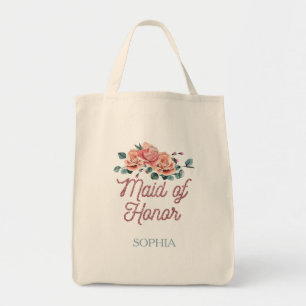 Tote Bag Fleurs de mariage vintage demoiselle d'honneur 