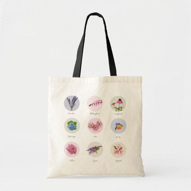 Tote Bag Fleurs de Nouvelle-Angleterre (Devant)
