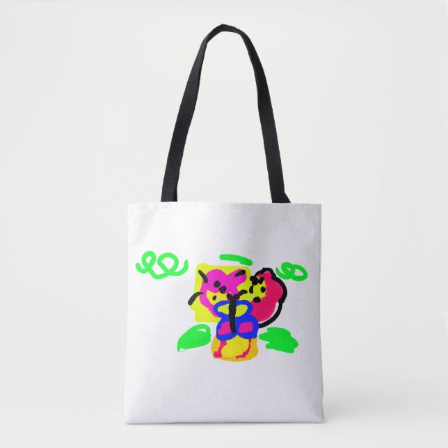Tote Bag Fleurs de papillon  (Devant)
