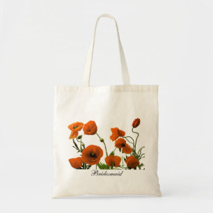 Tote Bag Fleurs de pavot orange de Bridesmaid