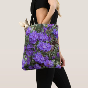 Tote Bag Fleurs de Rhododendron Violet
