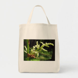 Tote Bag Fleurs de Rhubarb florissantes Photo nature