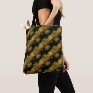 Tote Bag Fleurs de rose jaune Motif d'art naturel