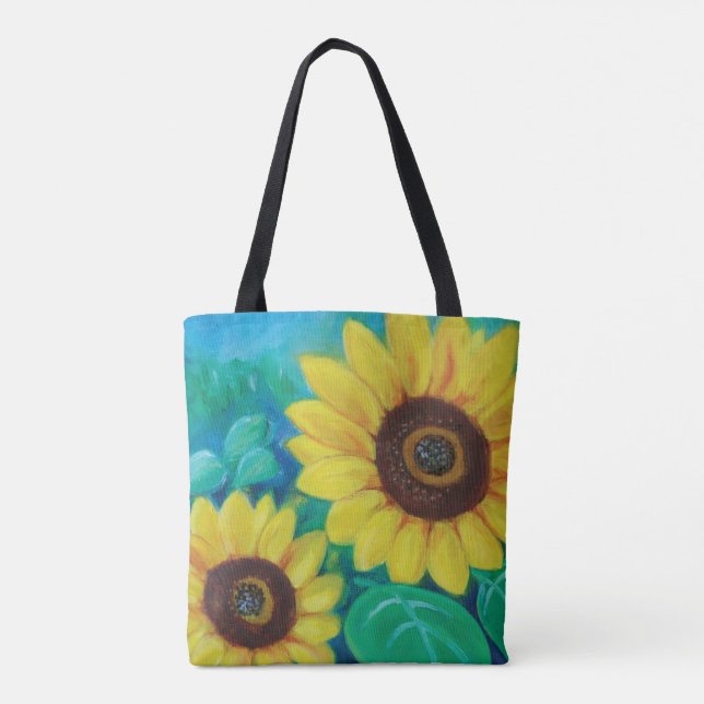 Tote Bag Fleurs de soleil (Dos)
