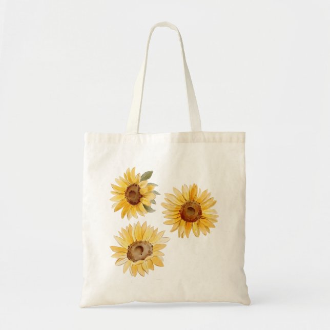 Tote Bag Fleurs de soleil (Devant)