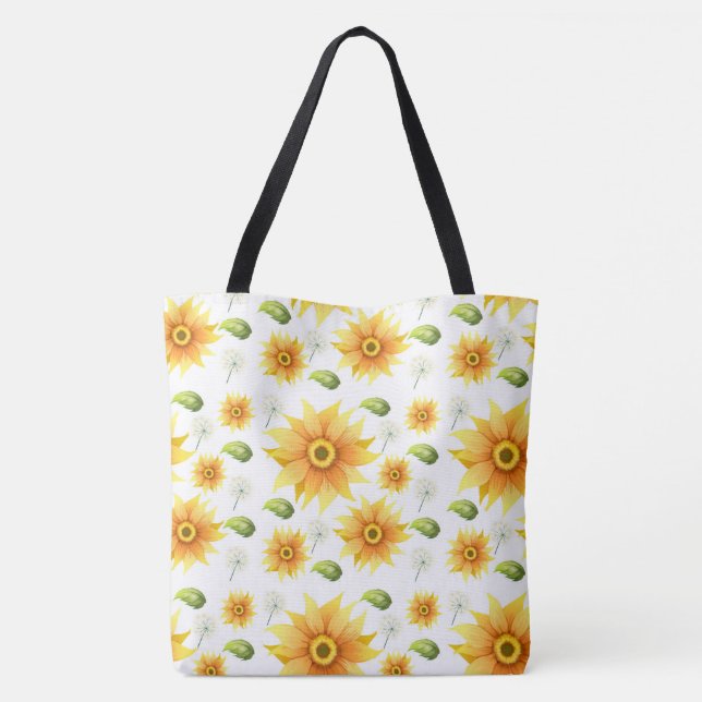 Tote Bag Fleurs de soleil (Dos)