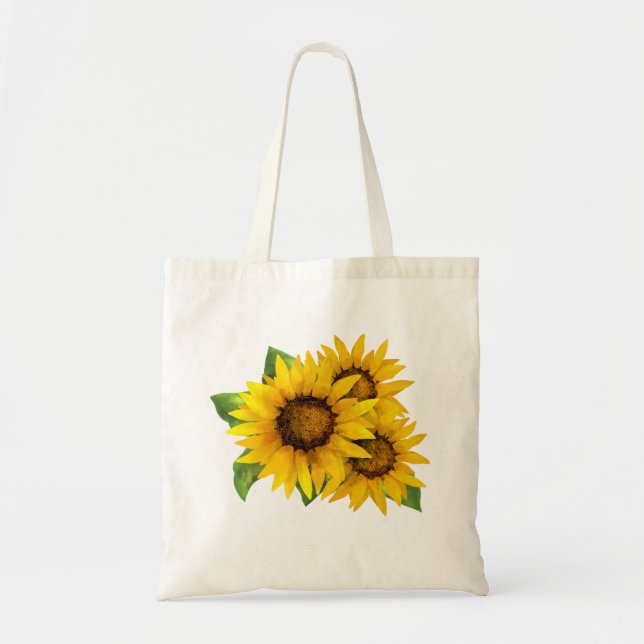 Tote Bag Fleurs de soleil (Devant)