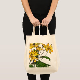 Tote Bag Fleurs de soleil Art Nouveau