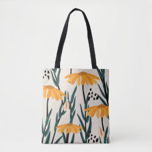 Tote Bag Fleurs de soleil jaunes