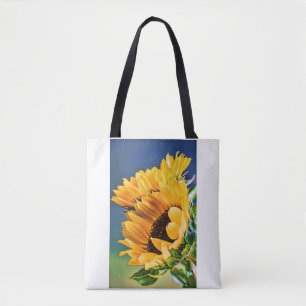 Tote Bag Fleurs de soleil rayonnantes