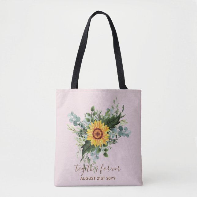 Tote Bag Fleurs de soleil rustiques Eucalyptus Leaf (Devant)