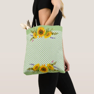 Tote Bag Fleurs de soleil sur tableau de bord
