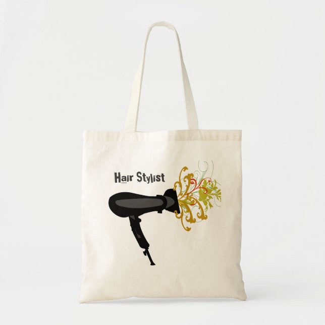 Tote Bag Fleurs de soufflage du séchoir à cheveux (Devant)