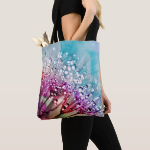 Tote Bag Fleurs de spectre arc-en-ciel