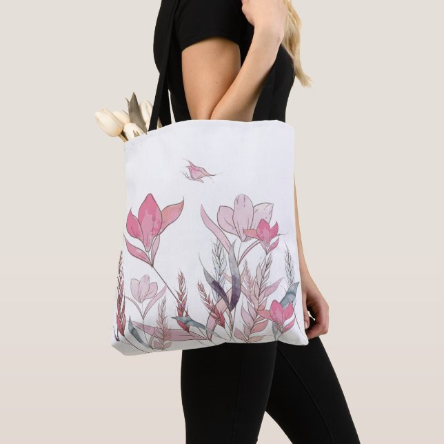 Tote Bag Fleurs d'eau (De près)