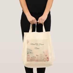 Tote Bag Fleurs délicates de carotte sauvage pour mariage