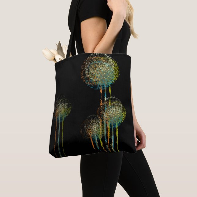 Tote Bag Fleurs d'été Abstraites modernes (De près)