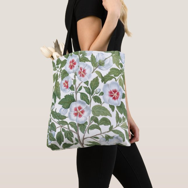Tote Bag Fleurs d'Hibiscus Vintage par Basilius Besler (De près)