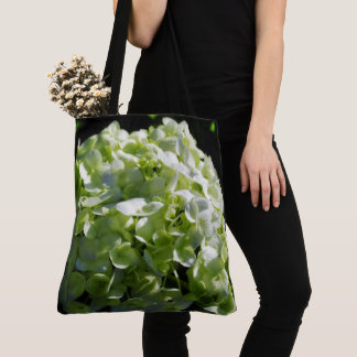 Tote Bag Fleurs d'hydrangées vertes