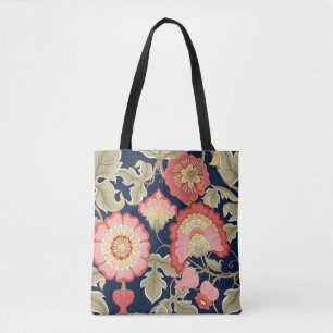 Tote Bag Fleurs d'Imaginaire en rétro, vintage, braises jac