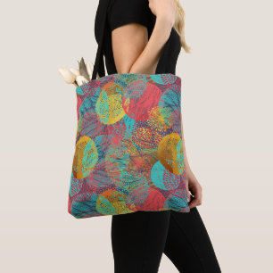 Tote Bag Fleurs d'or éthérées - Harmonie florale intranspar