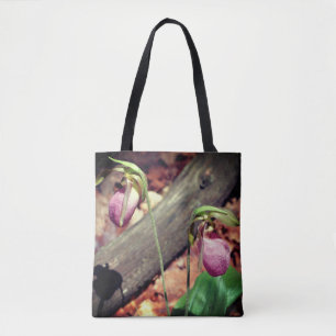 Tote Bag Fleurs d'orchidées de chlipper rose boisé