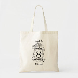 Tote Bag Fleurs du 8ème anniversaire du Mariage