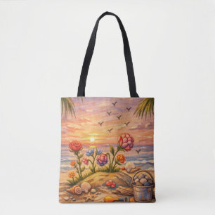 Tote Bag Fleurs du Rivage