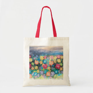 Tote Bag Fleurs en Pastels - AI Enhanced - Fourre-tout Colo