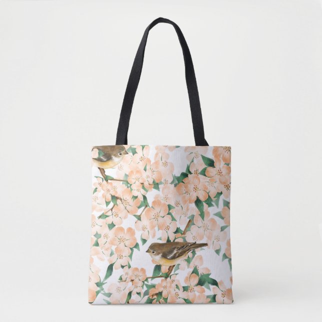 Tote Bag Fleurs Enchantées foncées : Magie Vintage (Devant)