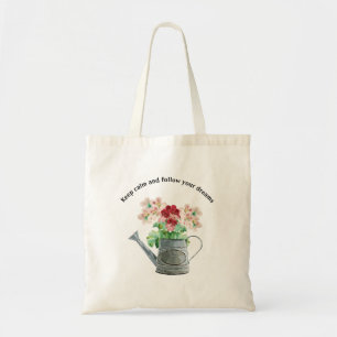 Tote Bag fleurs et arrière - plan élégant