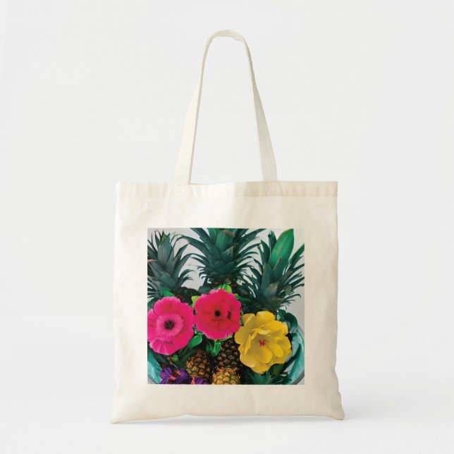 Tote Bag Fleurs exotiques (Devant)