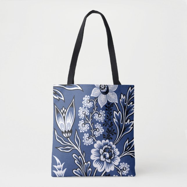 Tote Bag Fleurs Fantastiques (Bleu) Beaux-Arts (Devant)