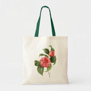 Tote Bag Fleurs Florales Vintage, Fleurs de Camélia Roses p
