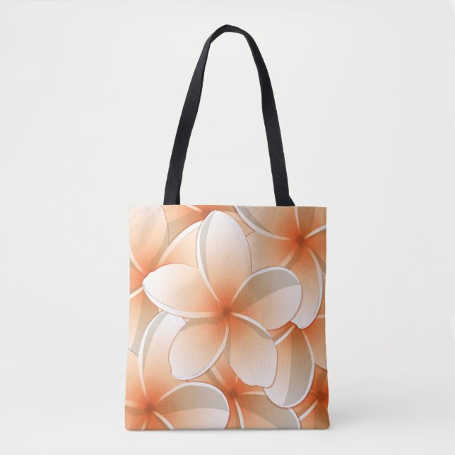 Tote Bag Fleurs frangipani/Plumeria (Devant)