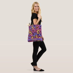 Tote Bag Fleurs Hippie de style rétro Personnalisées