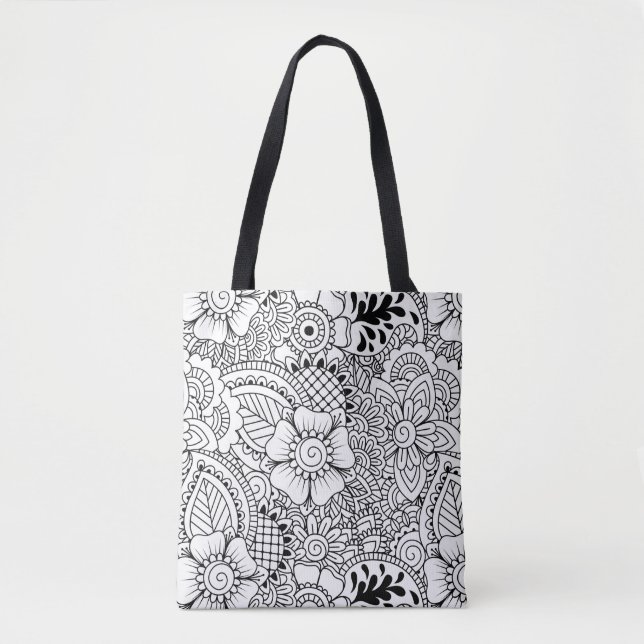 Tote Bag Fleurs inspirées 2 (Devant)