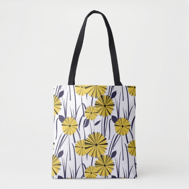 Tote Bag Fleurs jaunes (Devant)
