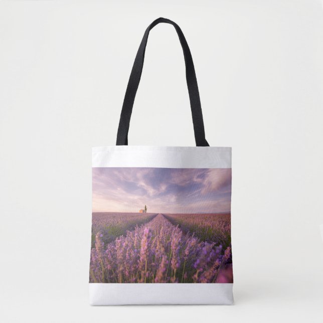 Tote Bag Fleurs | Lavande Sud France (Devant)