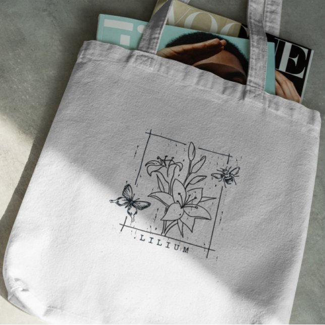 Tote Bag Fleurs Lily (Créateur téléchargé)